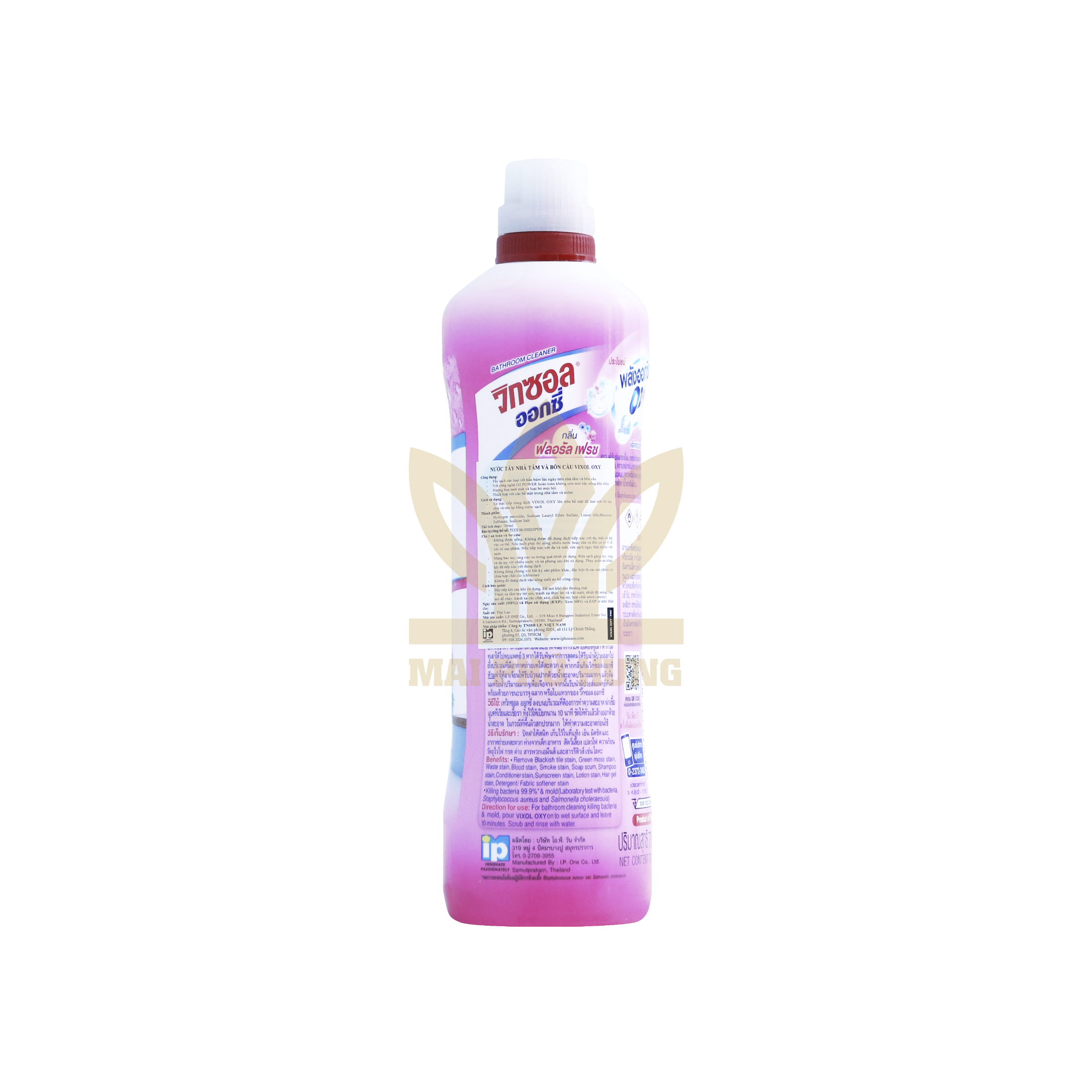 Nước Tẩy Bồn Cầu và Nhà Tắm Vixol Oxy Hồng Hương Hoa 700ml 16 Nước Tẩy Bồn Cầu và Nhà Tắm Vixol Oxy Hồng Hương Hoa 700ml