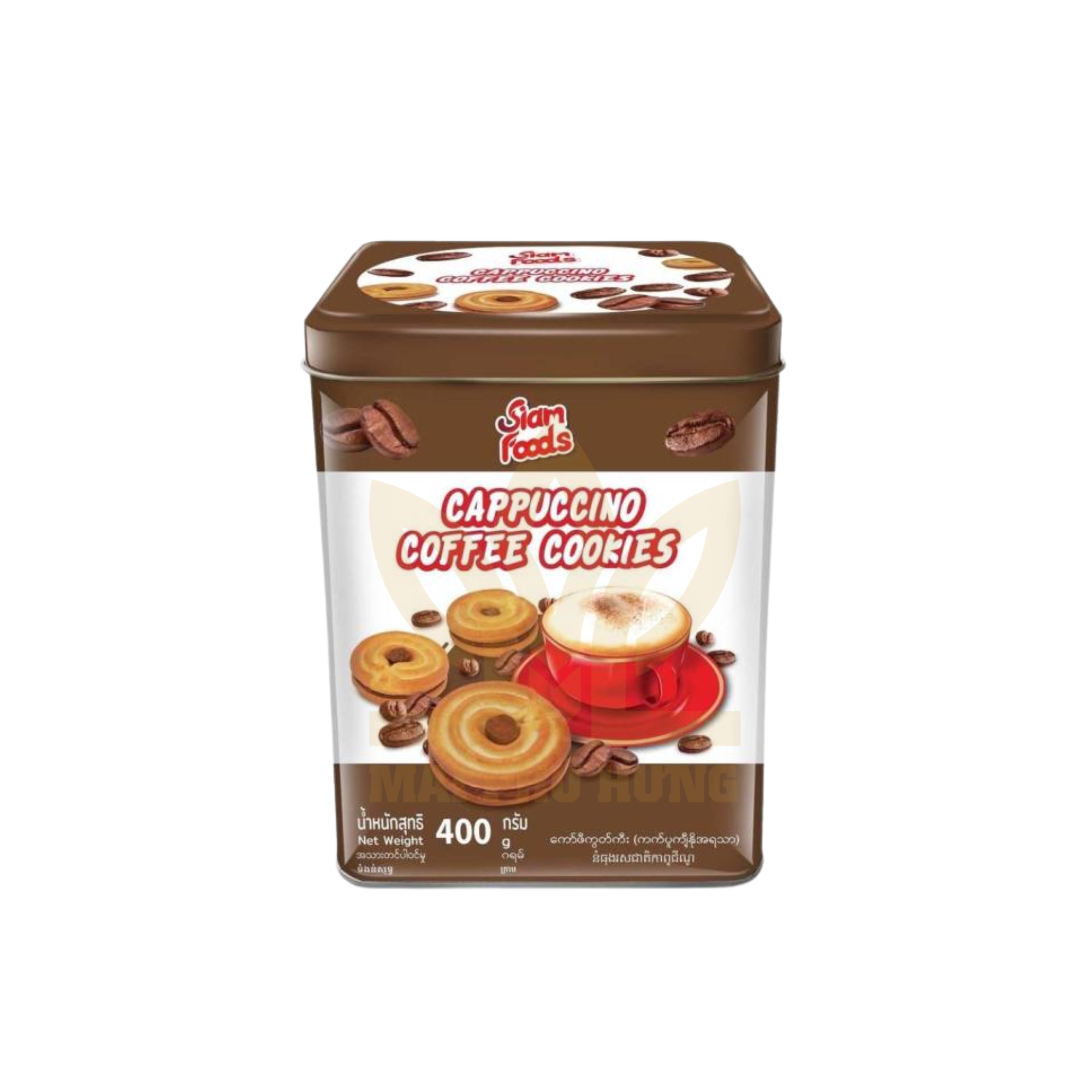 Bánh Quy Siam Foods Vị Cà Phê Cappuccino hộp thiếc 400g 14 Bánh siam dâu socola