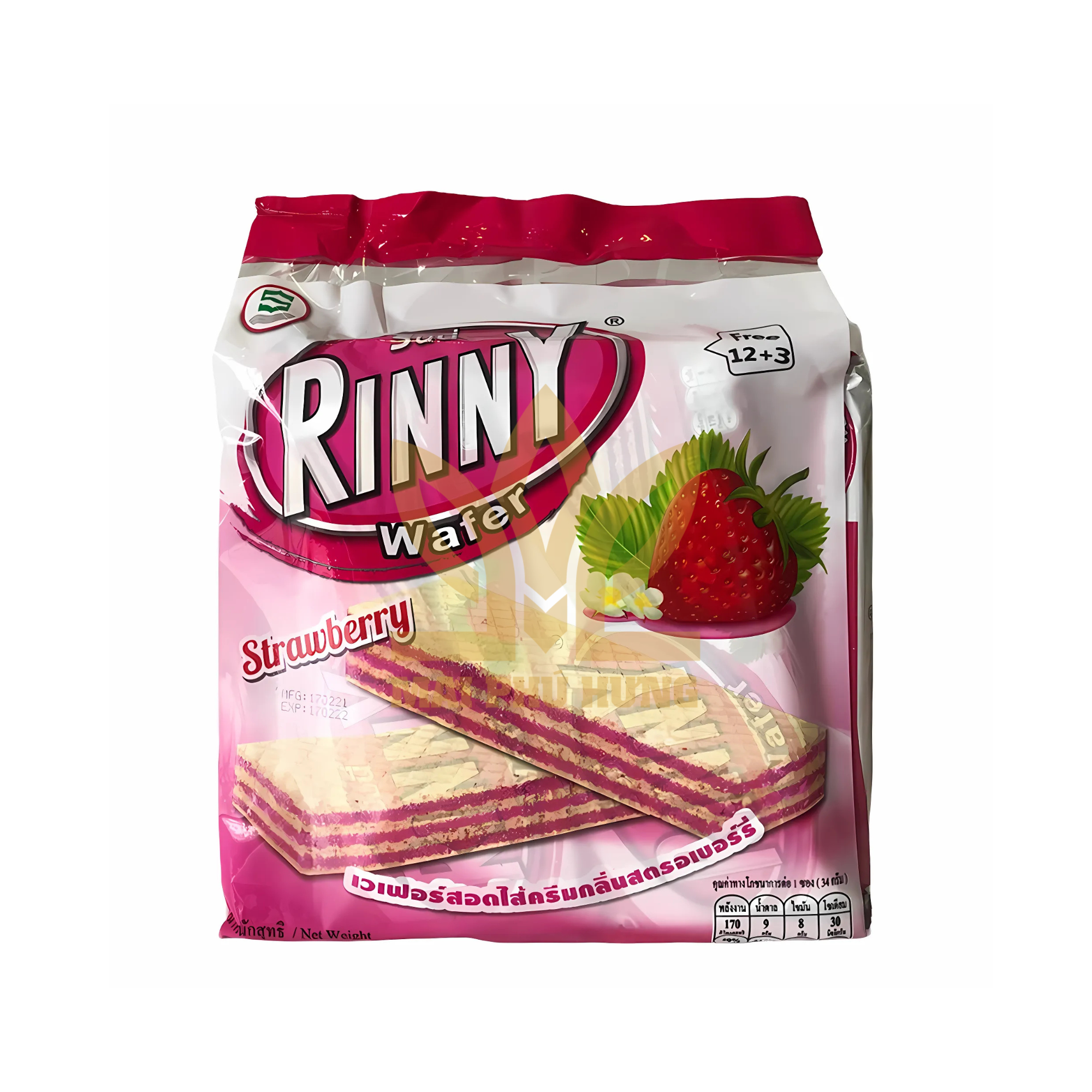 Bánh Xốp Rinny Thái Lan Vị Dâu 14 Bánh Xốp Rinny Thái Lan Vị Dâu