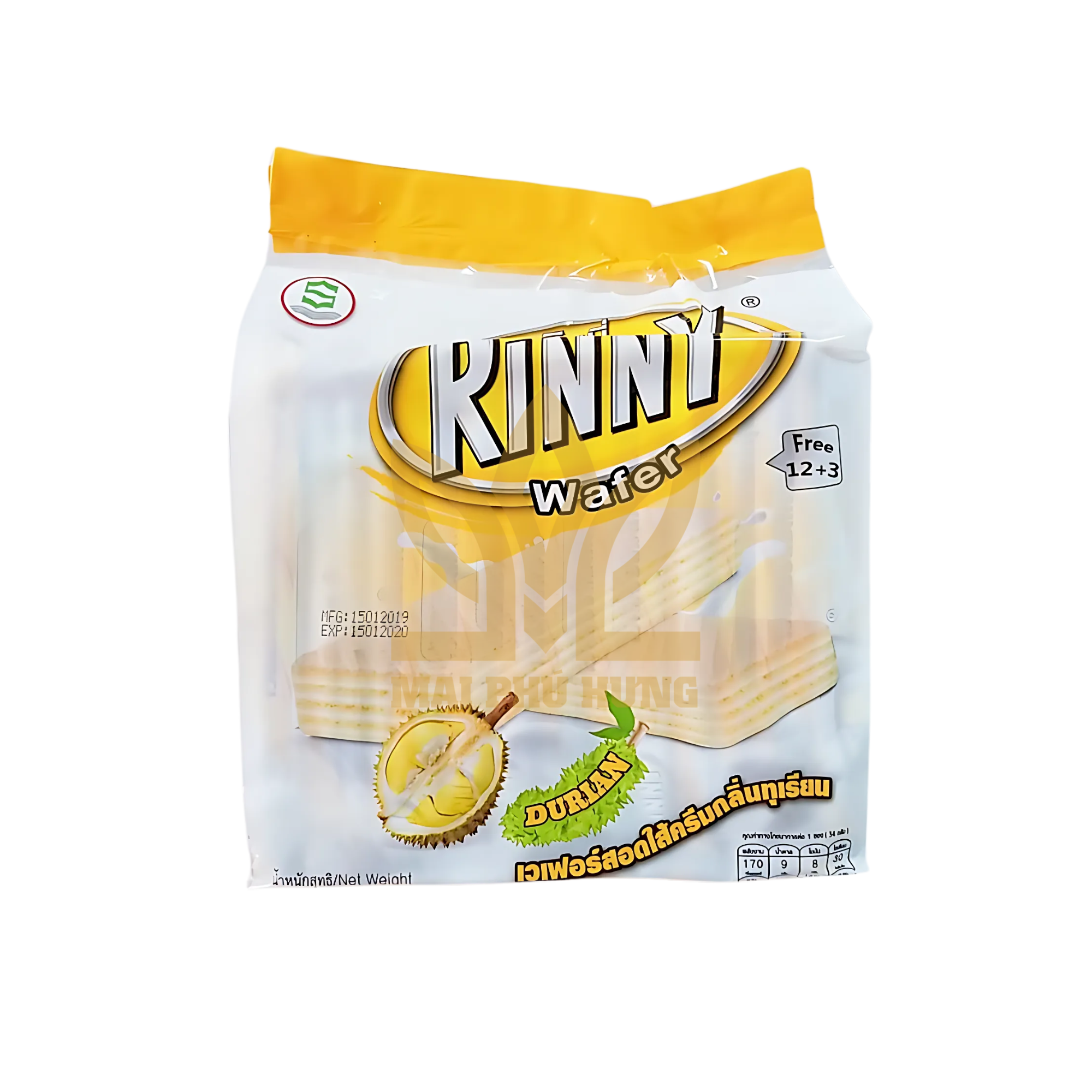 Bánh Xốp Rinny Thái Lan Vị Sầu Riêng 14 Bánh xốp Rinny vị sầu riêng