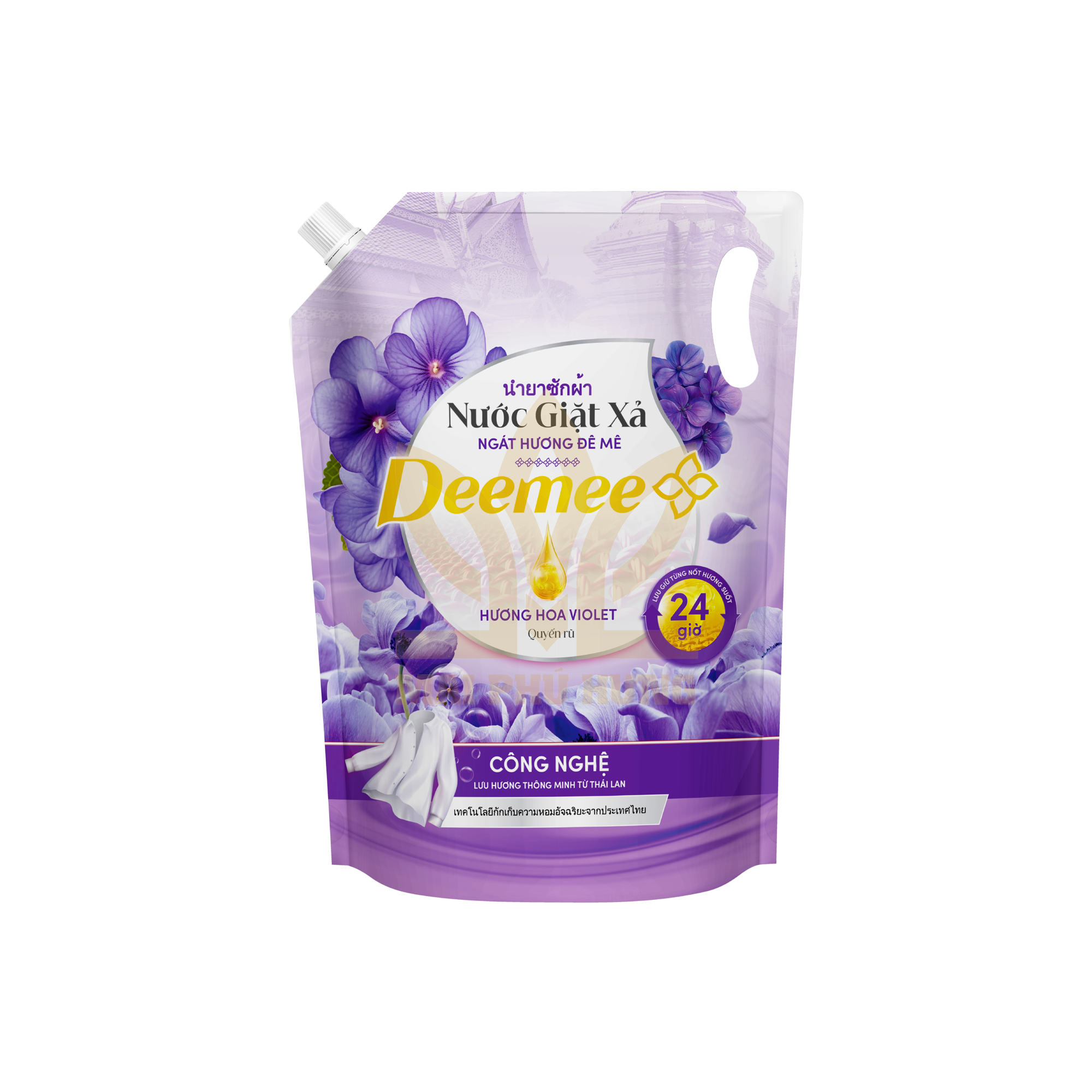 Nước giặt xả Deemee hương hoa violet quyến rũ túi 2 kg 14 Nước giặt Deemee hương violet quyến rũ