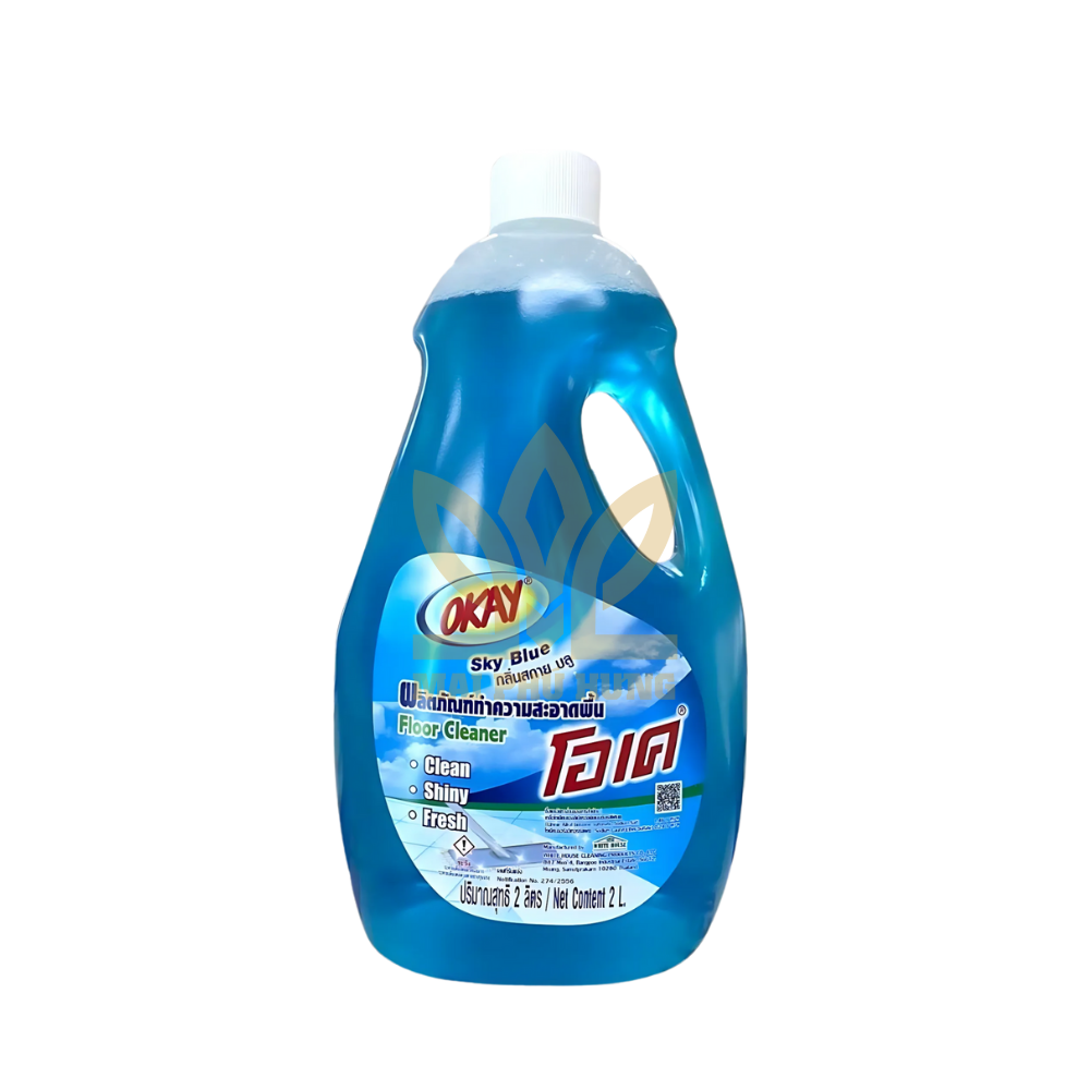 Nước lau sàn Okay Skyblue can 2 lít 14 Nước lau sàn Okay Skyblue can 2 lít