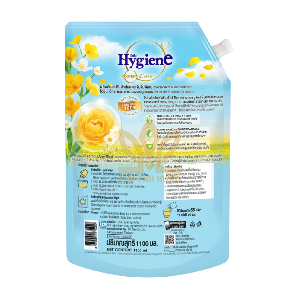 Nước xả Hygiene Expert Care Airy Sky túi 1100ml 15 Nước xả Hygiene Expert Care Airy Sky túi 1100ml - MS