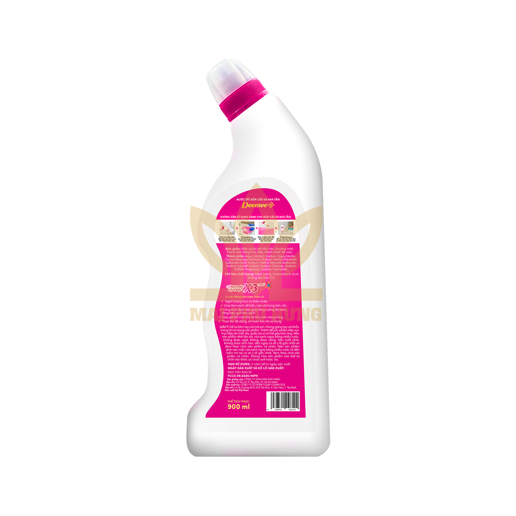 Nước Tẩy Bồn Cầu Deemee Hương Hoa Cỏ Thiên Nhiên 900ml 15 Nước Tẩy Bồn Cầu Deemee Hương Hoa Cỏ Thiên Nhiên 900ml