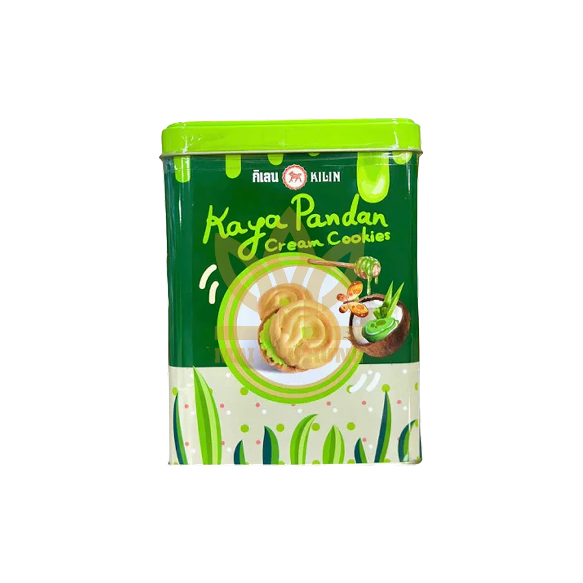 Bánh quy Kilin vị lá dứa hộp thiếc 400g 14 Killin la dua